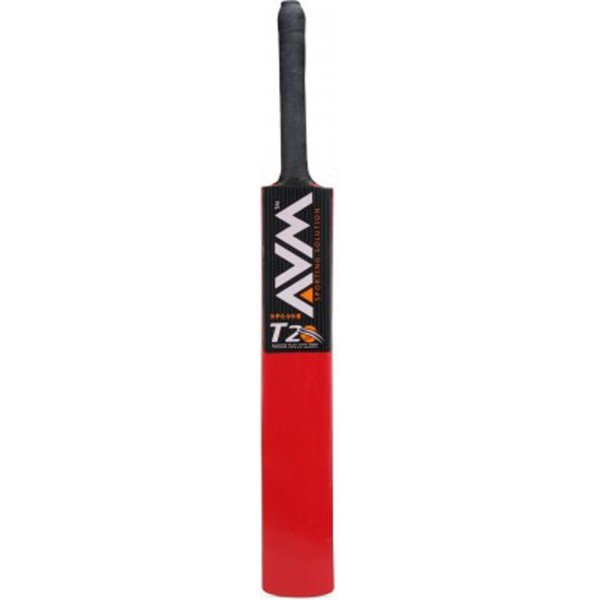 AVM Splash 20-20 Red Kashmir Willow Cricket Bat 